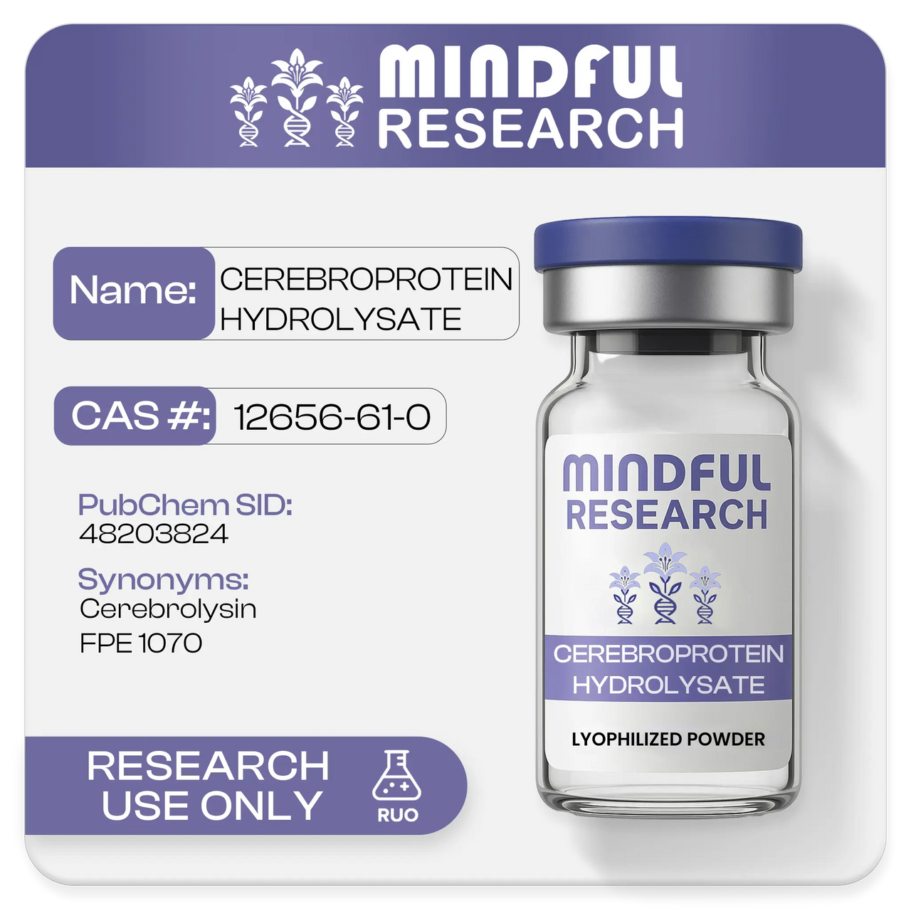Cerebroprotein Hydrolysate  Mindful Research- Best Peptides - Buy Research Chemicals