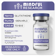 Glutathione  Mindful Research- Best Peptides - Buy Research Chemicals